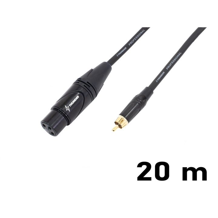 Thunder CX54-20m jelkábel (RCA – XLR mama)