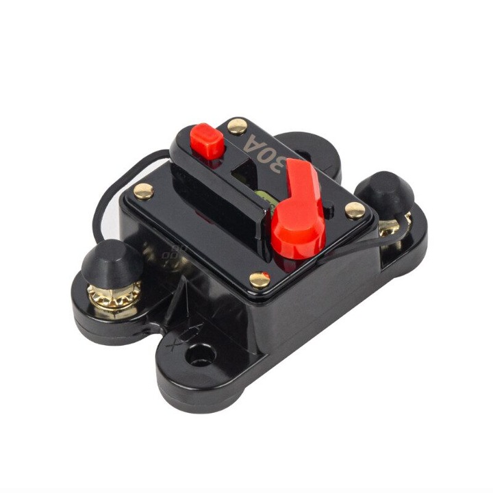 Siguranta automata rearmabila cu reset, patrata, 30A, 12-48V, 03824 Amio