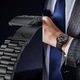 Curea Metalica compatibila cu Samsung Galaxy Watch Ultra CASEY STUDIOS™, cu Zale, Premium, din Otel Inoxidabil, Black