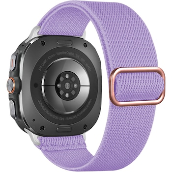 Curea compatibila cu Samsung Galaxy Watch Ultra Braided Loop Ajustabila CASEY STUDIOS™, din Material Textil, Mov