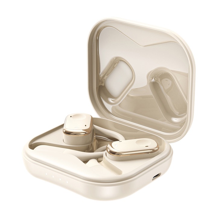 Casti Wireless Open-Ear Aurii | Bluetooth 5.4 | IPX5 | Autonomie 7H | Control Butoane Fizice | Pentru Sport, Conducere, Birou