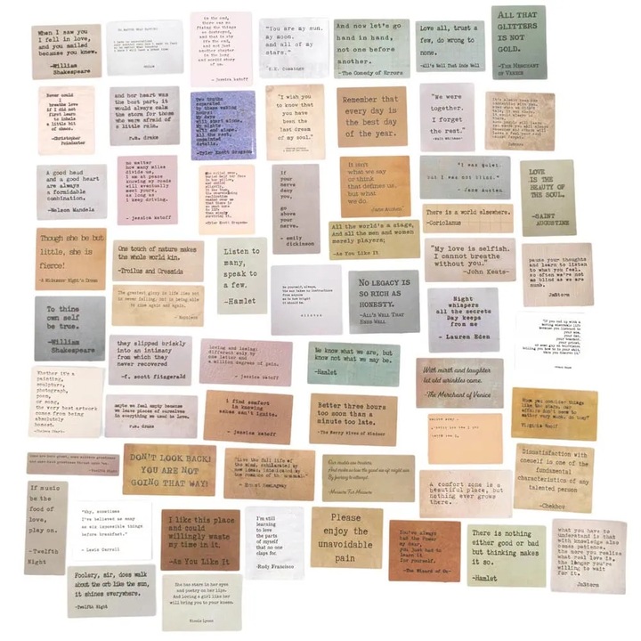 Stickere mici din hartie - tema citate, Createur