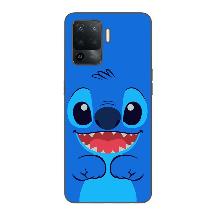 A burkolat kompatibilis az Oppo Reno5 Lite szilikongél Tpu Model Stitch Happy-vel