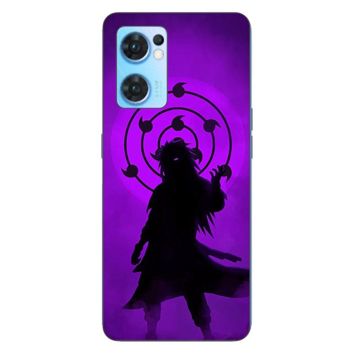 Калъф, съвместим с Oppo Reno7 5G Silicon Gel Tpu Модел Madara Rinnegan