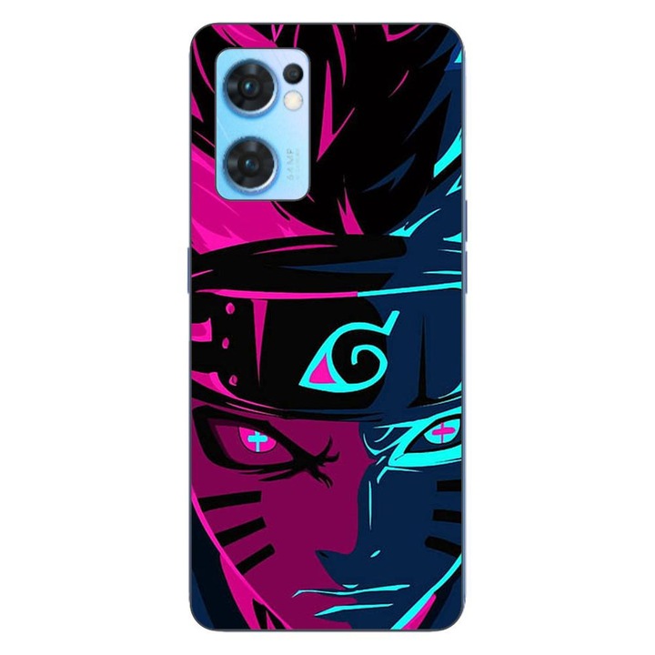 Капак, съвместим с Oppo Reno7 5G Silicon Gel Tpu Модел Naruto Purple Sage Mode
