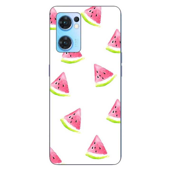 Капак, съвместим с Oppo Reno7 5G Silicon Gel Tpu Модел Summer Slices