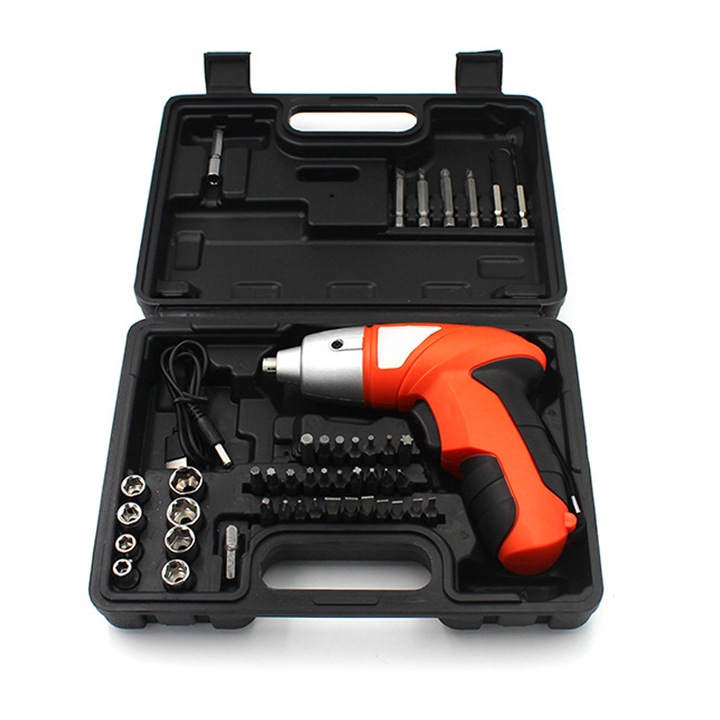 Компактна електрическа отвертка, LED, многомоментна, литиева батерия