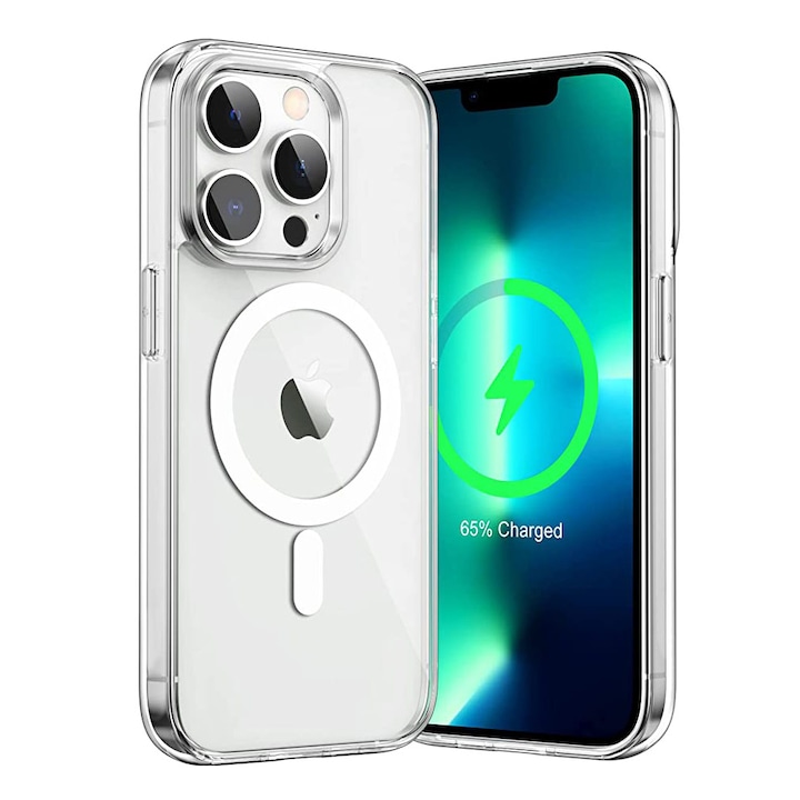 Защитен калъф, MagSafe, Съвместим с iPhone 13, Прозрачен