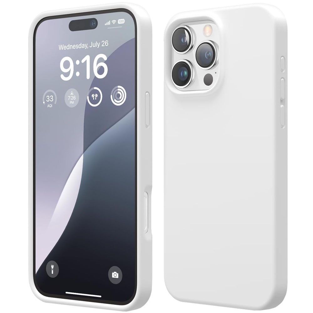 Husa de protectie compatibila cu iPhone 16 PRO GUIXUAN, Silicon, Alb