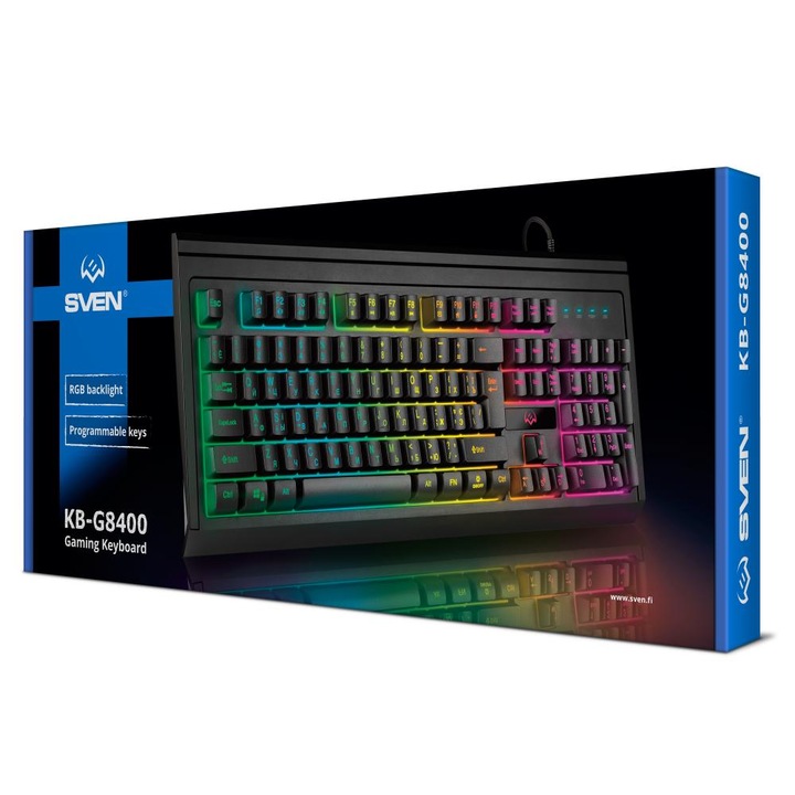 Tastatura gaming, Sven, KB-G8400, Negru, SV-021504