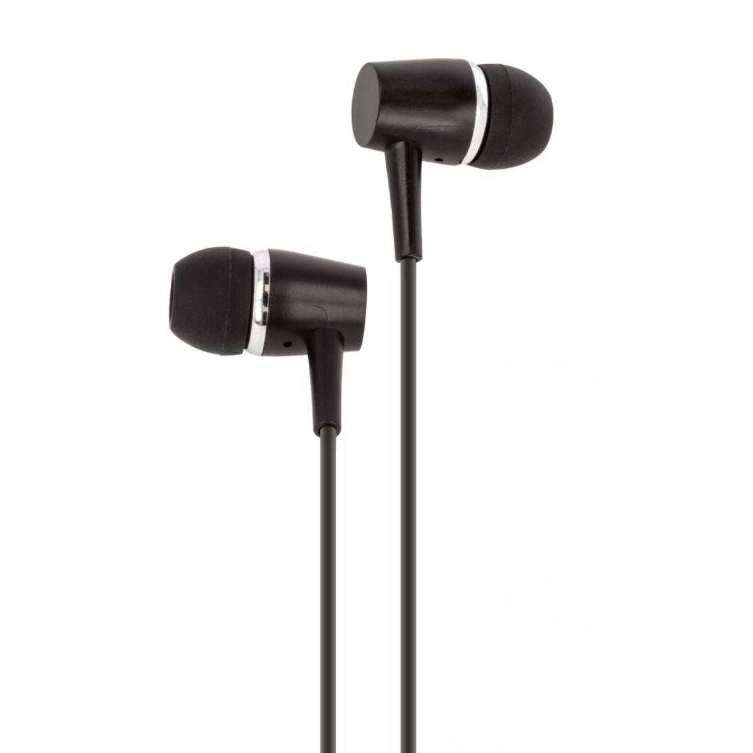 Casti Audio cu Fir si Microfon Maxlife MXEP-02, Negru, Mufa Jack 3,5mm, Sunet Clar si Design In-Ear Confortabil pentru Utilizare Zilnica