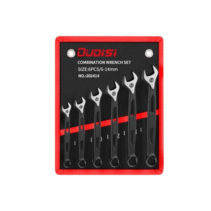 Set de chei cu cap mobil, 6 piese, 6mm-14mm, cromat, pentru intretinere si instalare