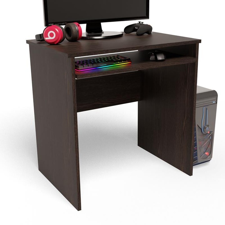 Birou, MATKAM, EX3, 71x50x76 cm, Dreptunghi, PAL, Wenge