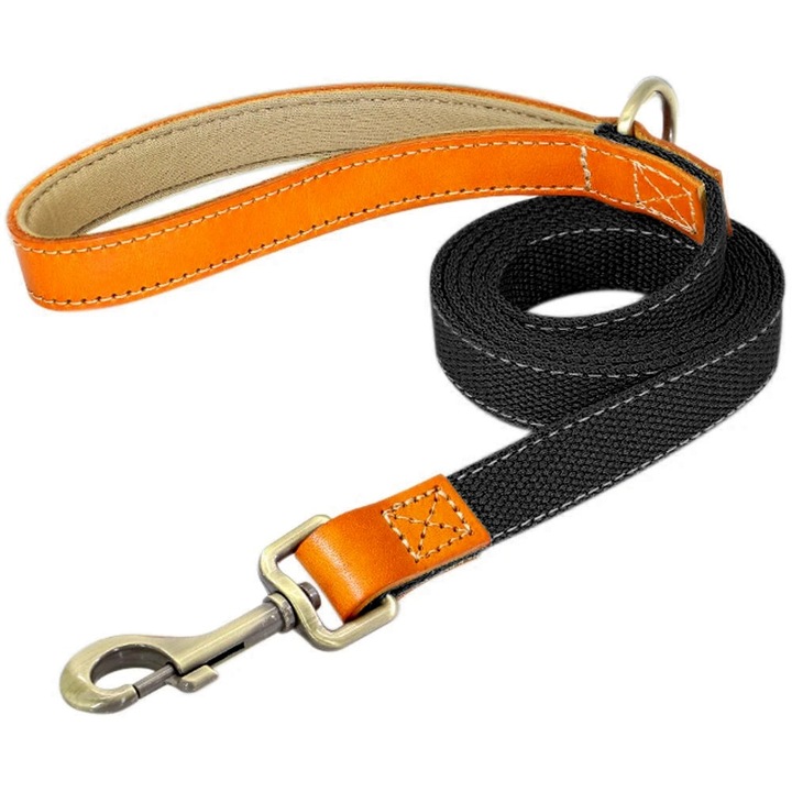 Lesa caine mic, 2-15kg, SK9-Fashion, 150cm lungime, 1.5cm latime, Negru