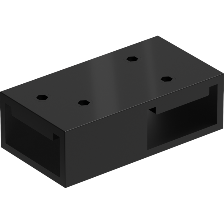 Mexen T-образен конектор за стенни стойки, черен - 800-09-70