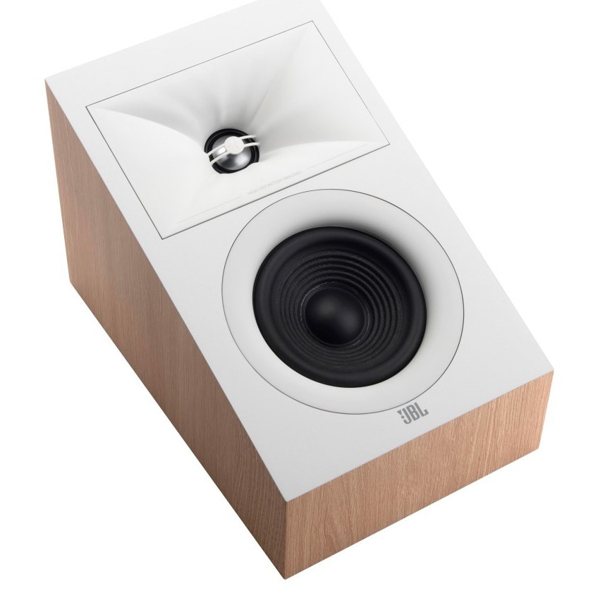 Boxe JBL Stage 240H, Dolby Atmos, 4,5" woofer, beige, 176x180x270mm