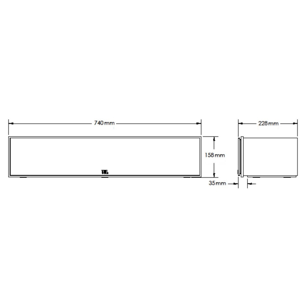 JBL STAGE 2 245C Difuzor central pentru home cinema in culoarea latte