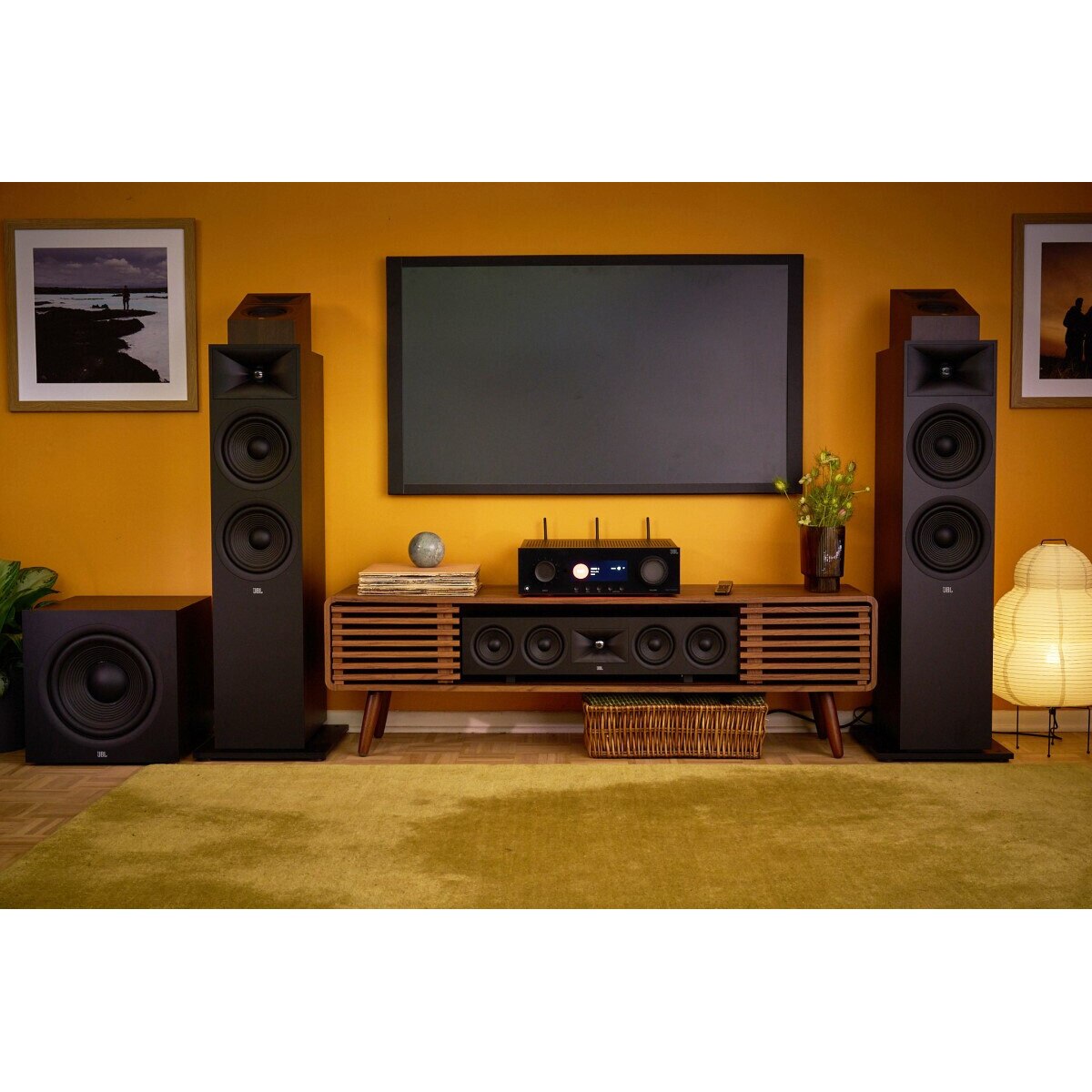 JBL STAGE 2 245C Difuzor central pentru home cinema in culoarea espresso