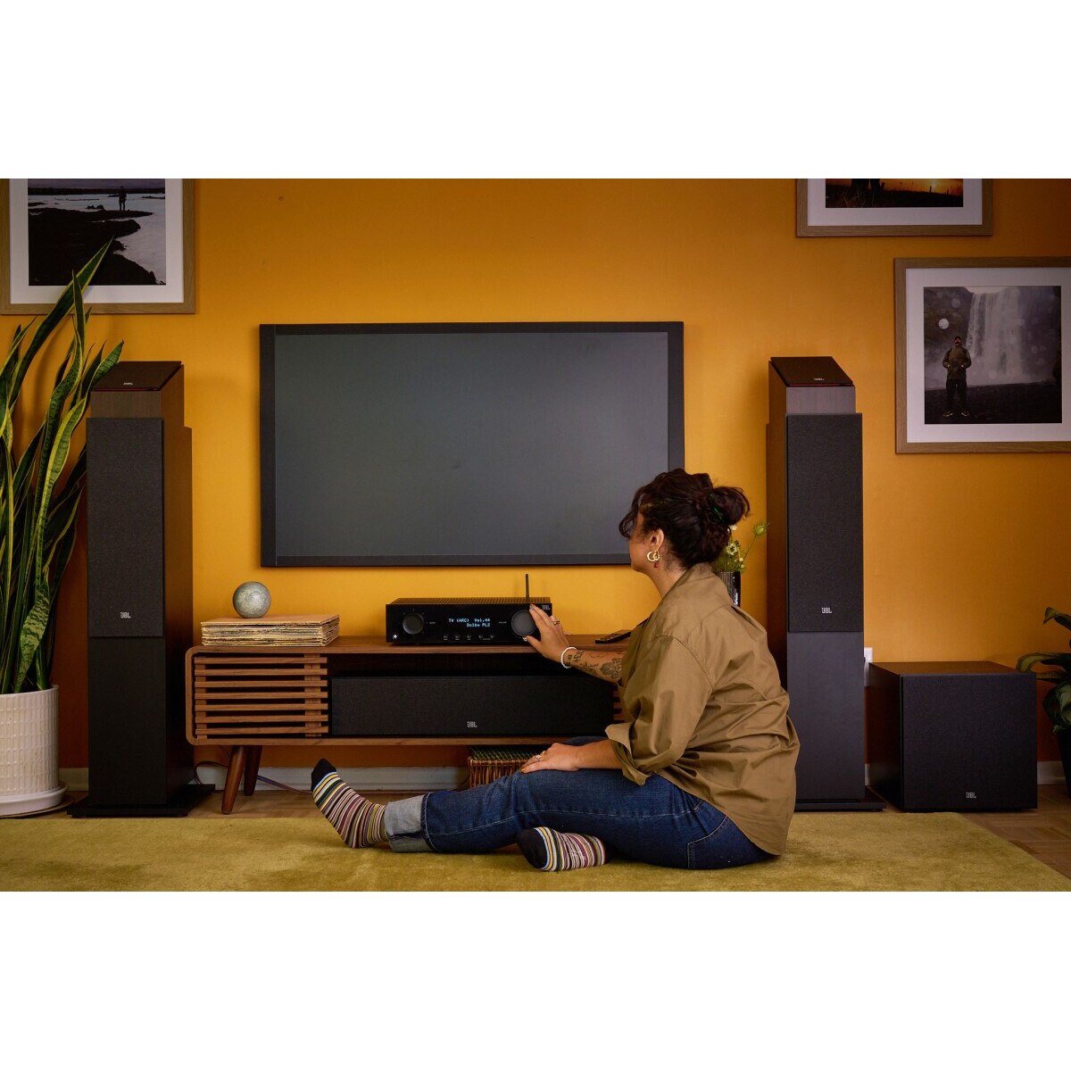 JBL STAGE 2 245C Difuzor central pentru home cinema in culoarea espresso