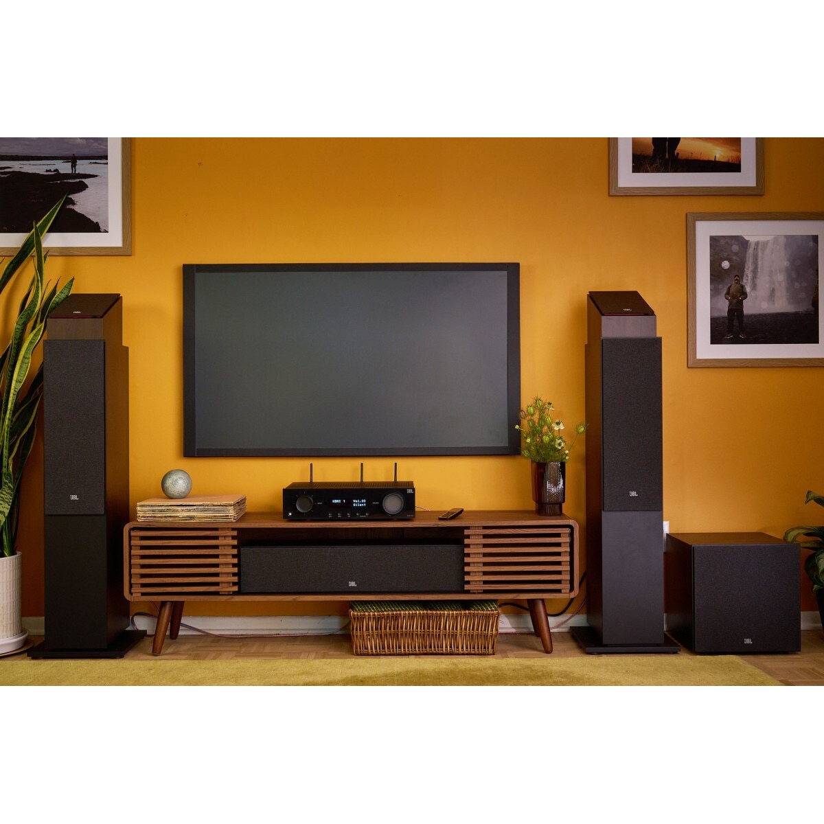JBL STAGE 2 245C Difuzor central pentru home cinema in culoarea espresso