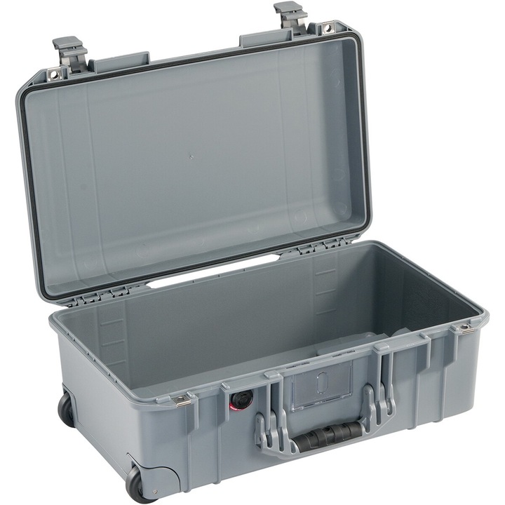 Твърда защитна чанта за колички, Peli AIR Case 1535 сребриста, без предварително нарязана гъба Pick'n'Pluck