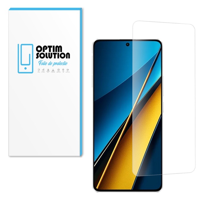 Optim Solution Noble 2.5D edzett üvegfólia Xiaomi Mi 10i 5G telefonhoz, átlátszó