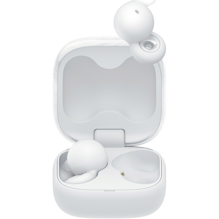 Слушалки In-Ear Sony LinkBuds Open WF-L910W, True Wireless, Bluetooth, Multipoint, Микрофон, Fast Pair, IPX4, Автономия 22 часа, Бял