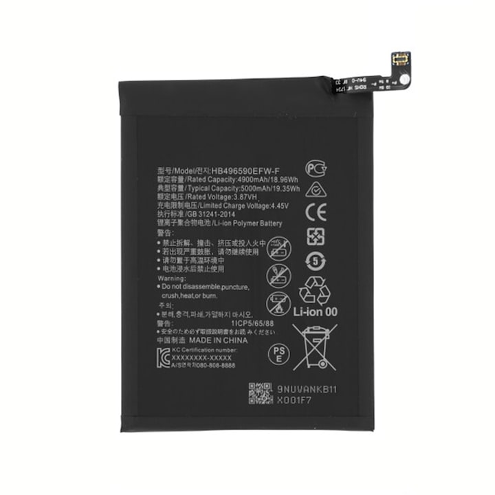Honor X6 / X7 / X8 5G / Play 30, 5000 mAh akkumulátor - HB496590EFW (20798) - fekete