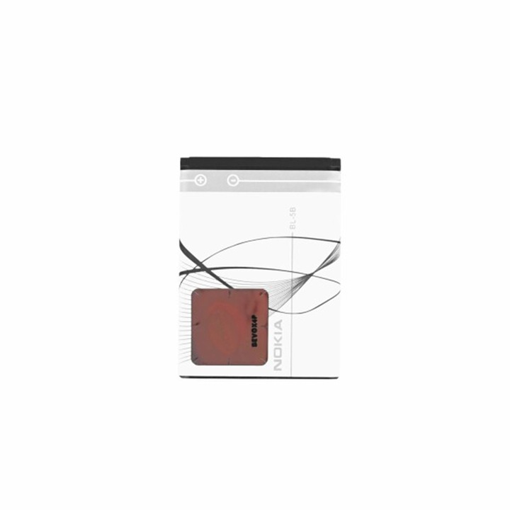 Nokia 5140 / 6020 / 3230 / 6021 / 5200 / 5070 / 5320 / 5220 XpressMusic akkumulátor, 890 mAh - OEM BL-5B (00096) - Fehér