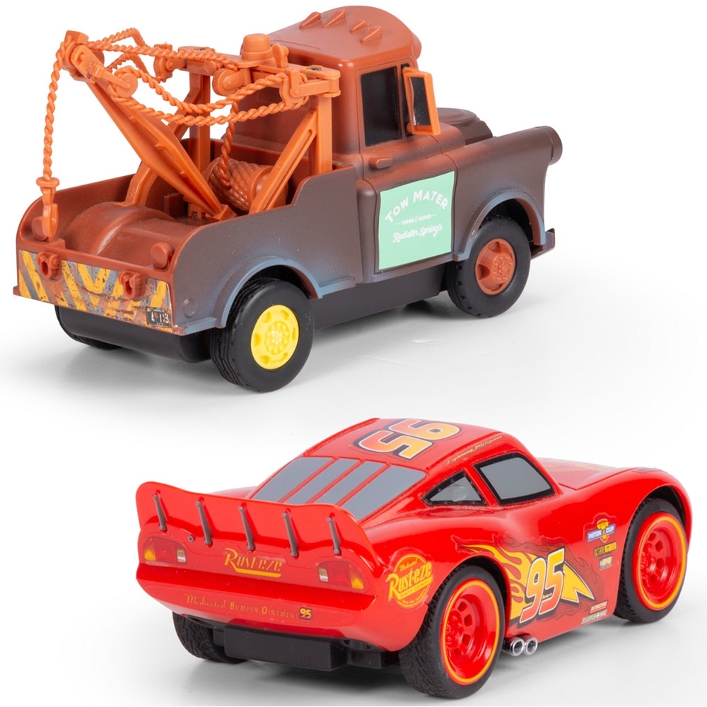 Jada Toys Voiture Radiocommandée Mater Cars - Échelle 1:32 - 27 MHz - Portée 10m - Avant Droit/Arrière Courbe - Dès 4 Ans