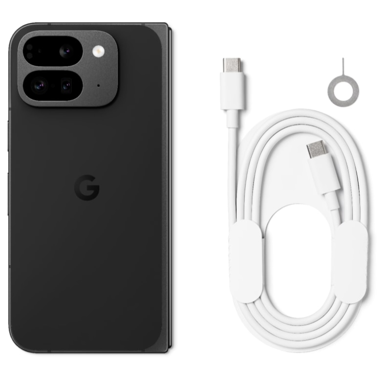 Telefon Mobil Google Pixel 9 Pro Fold, Procesor Google Tensor G4 Octa-core, LTPO OLED Capacitive Touchscreen 6.3"/8.0", 16GB RAM, 256GB Flash, Camera Tripla 48+10.8+10.5MP, Wi-Fi, 5G, Dual SIM, Android Negru
