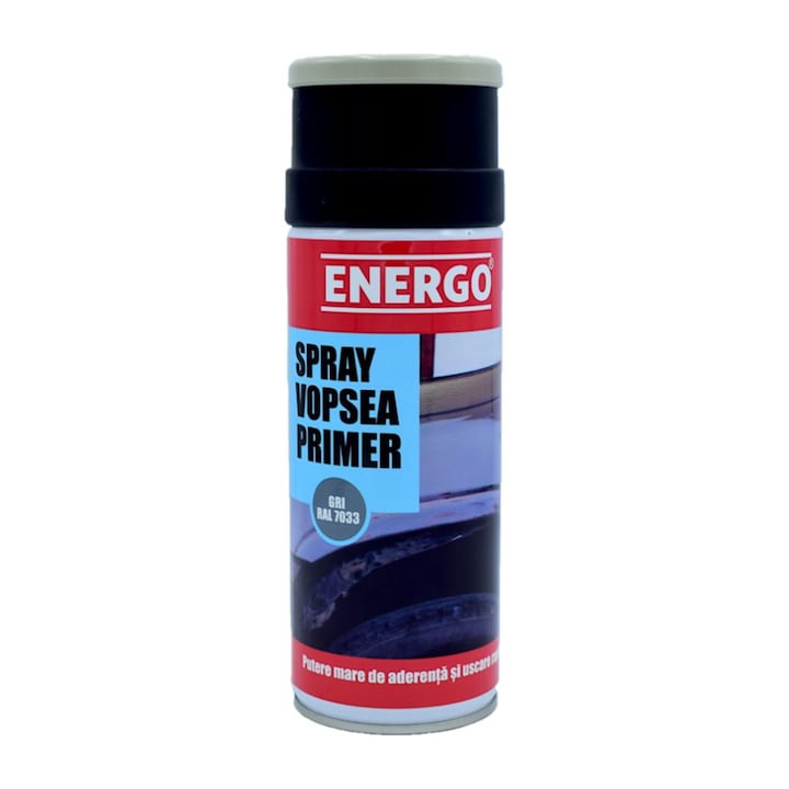 Spray vopsea EXPERT grund primer gri RAL7033 volum 400ml Energo