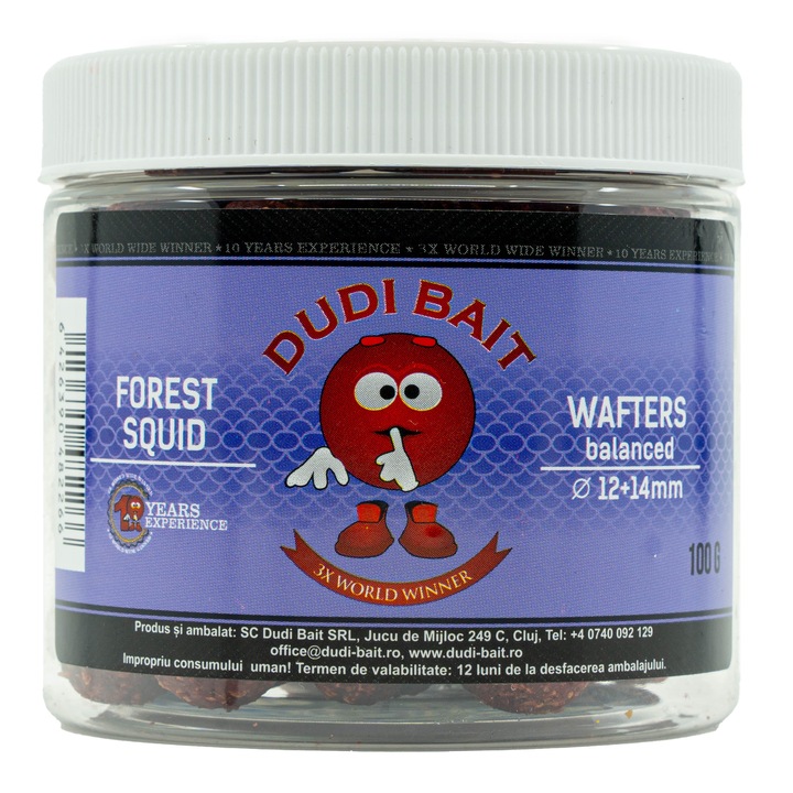 Boilies De Carlig, Wafters, Dudi Bait, Forest Squid, 12-14 mm