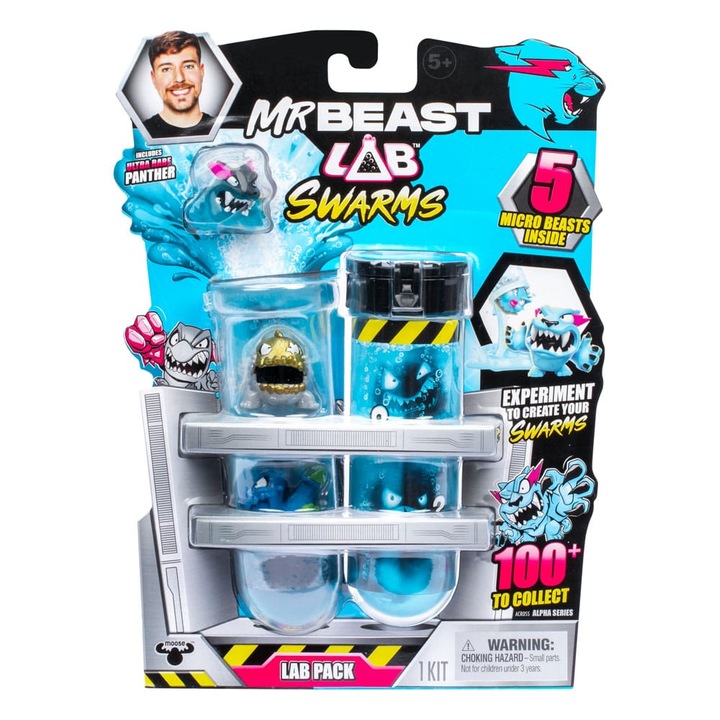 Комплект фигурки на лосове, колекция Mr. Beast Lab Swarms, височина 3 см