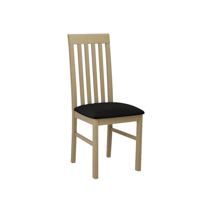 Scaun Zefir I, MIRJAN24, alb + negru, 43x96x48 cm