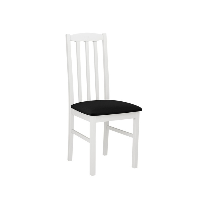Scaun Dalem XII, MIRJAN24, alb + negru, 43x90x48 cm