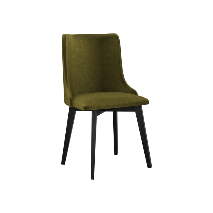 Scaun tapitat Nawki V, alb + bleugri, 48x83x53 cm, Mirjan24