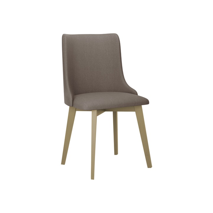 Scaun tapitat Nawki V, sonoma + bronze, 48x83x53 cm, Mirjan24