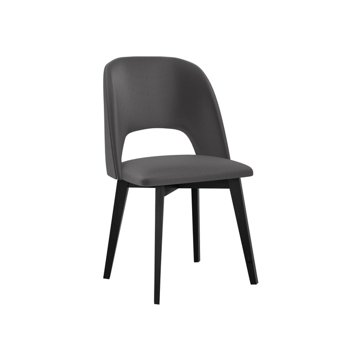 Scaun tapitat Nawki IV, MIRJAN24, alb + bej, 48x83x54 cm