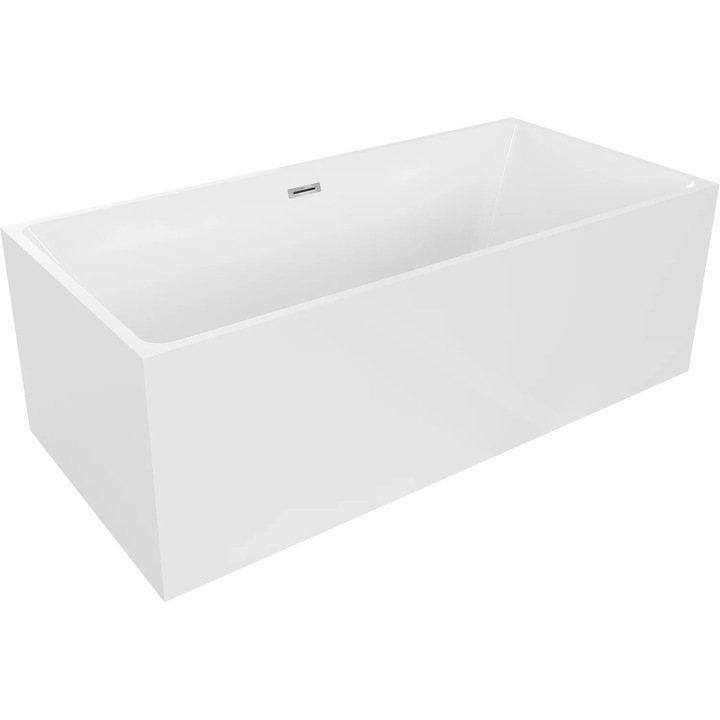 Mexen Nita cada 170 x 80 cm, alb, evacuare crom - 52091708000-01