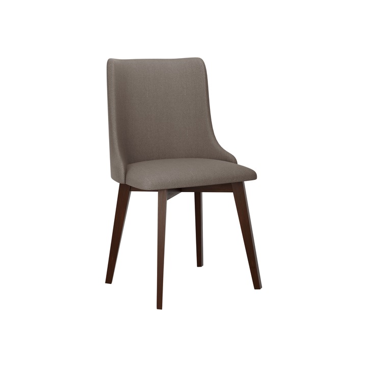 Scaun tapitat Nawki V, nuc + bronze, 48x83x53 cm, Mirjan24