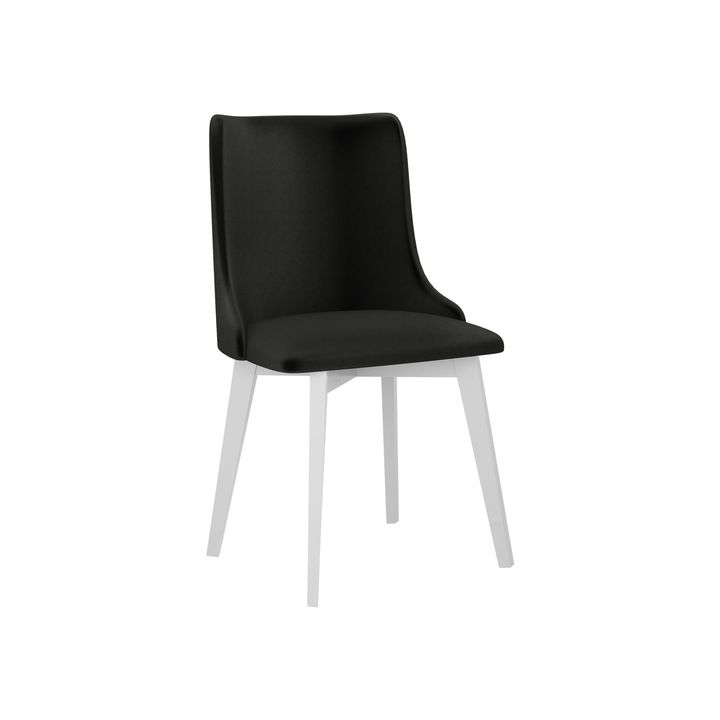 Scaun tapitat Nawki V, MIRJAN24, alb + bronze, 48x83x53 cm