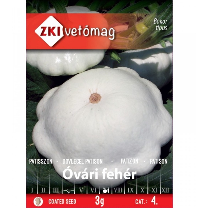 Seminte de dovleac ovari feher ZKI, 3g