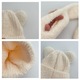 Детски комплект шапка и шал, OEMG, Bear Style, бял, памук, 1-3 години