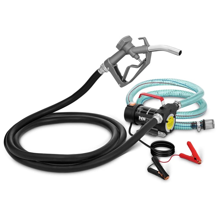 Pompa de transfer ulei, MSW, 12 V, 40 l/min, auto-aspiranta, cu accesorii, 20x11x18cm