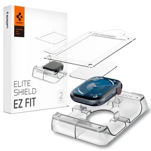 Pachet 2x Folie Spigen Elite shield Ez Fit pentru Apple Watch 10 46mm