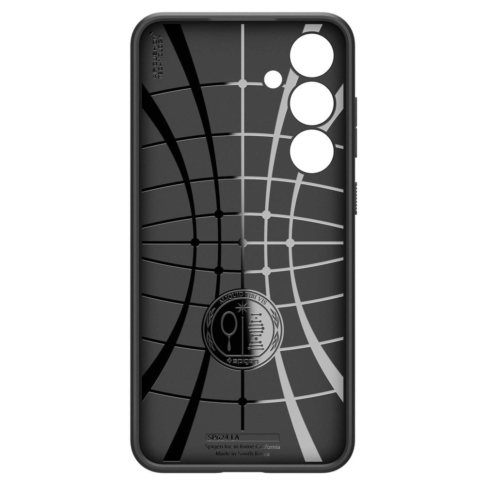 Husa Spigen Liquid Air pentru Galaxy S24 FE, TPU, negru, design subtire, textura antiderapanta