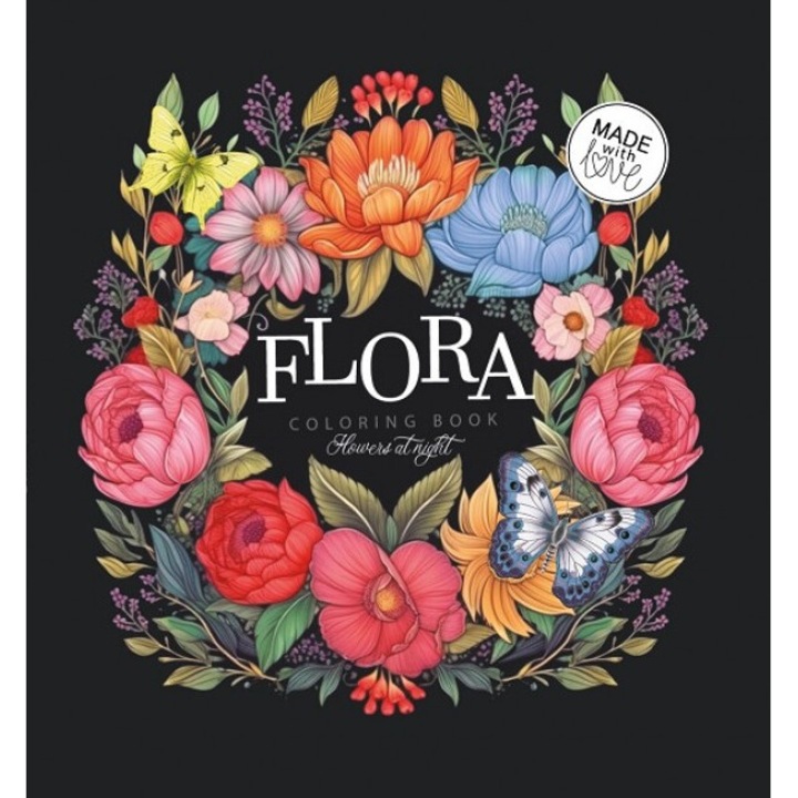 Carte de colorat Flora, Fresh, 20 ilustratii, 165x165cm