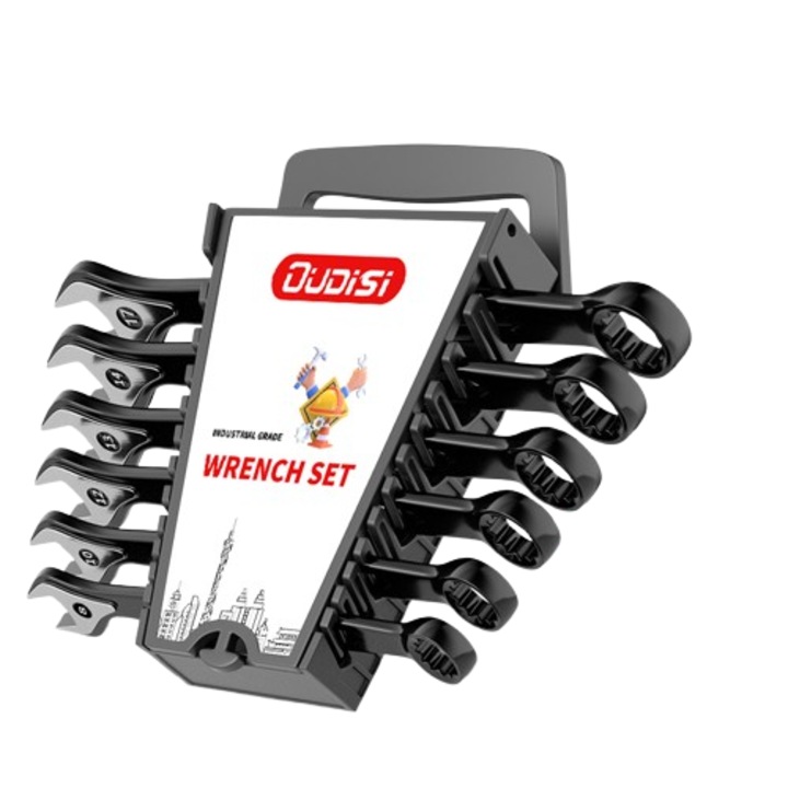 Set 6 piese chei combinate, 8mm-17mm, cu clip de plastic, unelte pentru reparatii, pentru decorare acasa