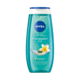 Set cadou Nivea: Gel de dus Frangipani & Oil, 250 ml + Deodorant spray Invisible for Black & White Fresh, 150 ml